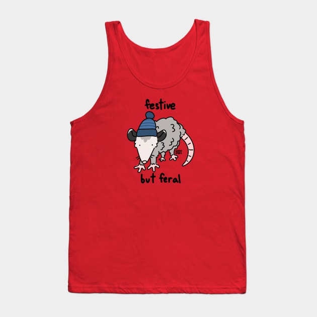 Festive but feral possum Tank Top by 2Birds1Pencil